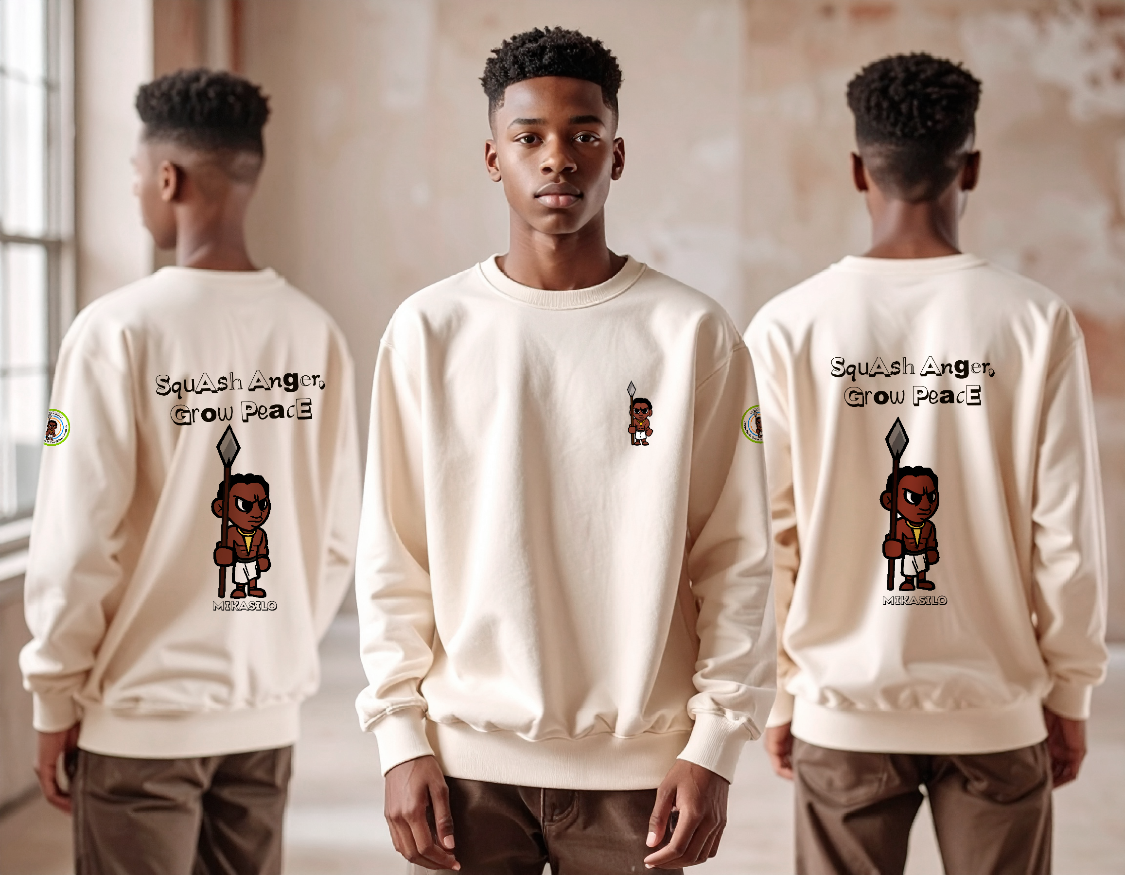 Mikasilo-Crew Neck Sweatshirt