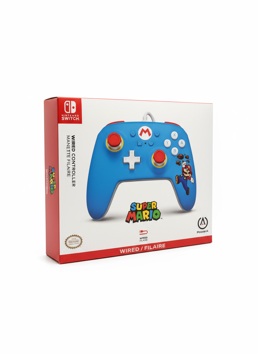 POWERA Nintendo Switch Wired Controller - Brick Breaker Mario
