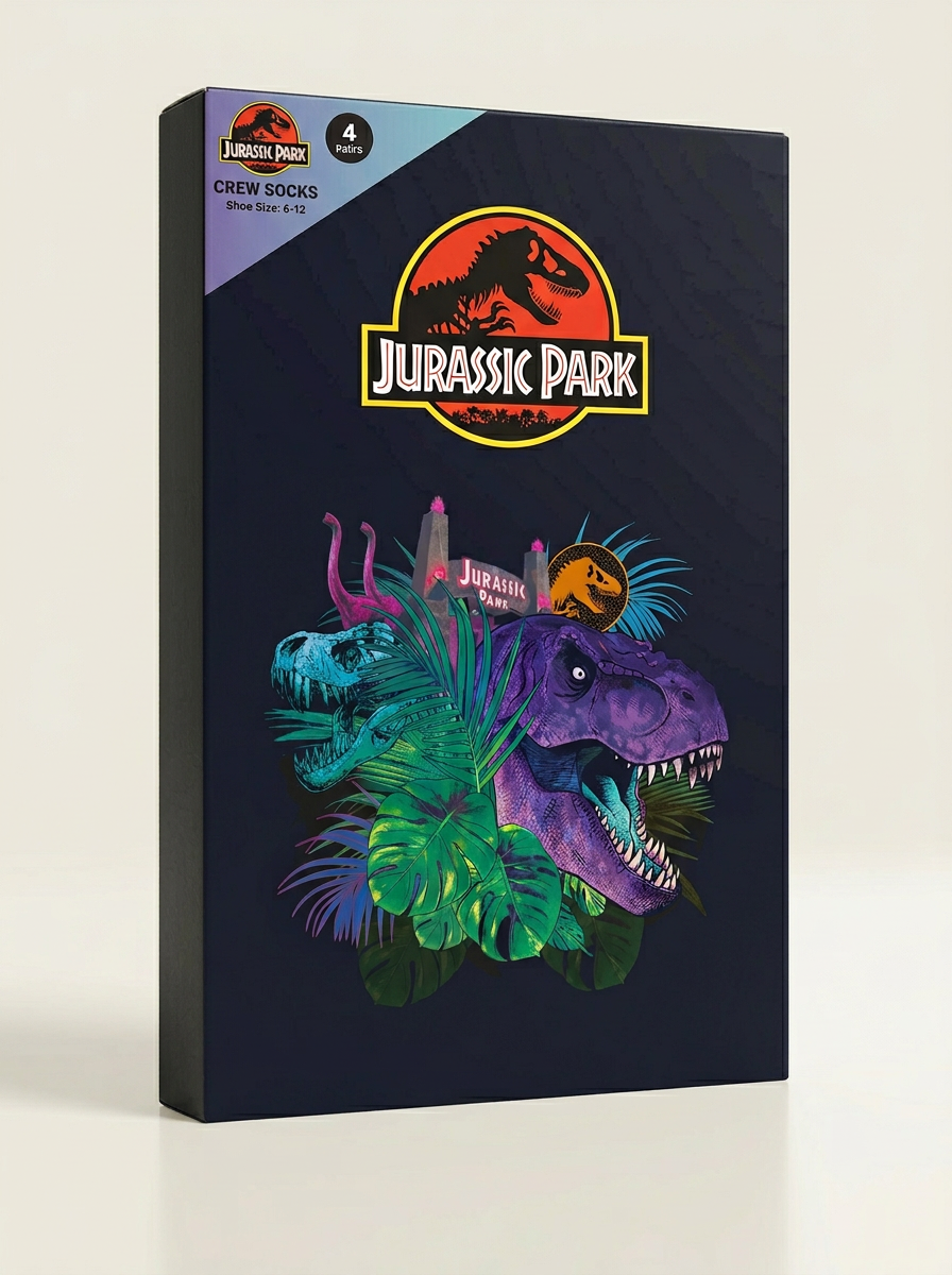 Jurassic Park Crew Socks