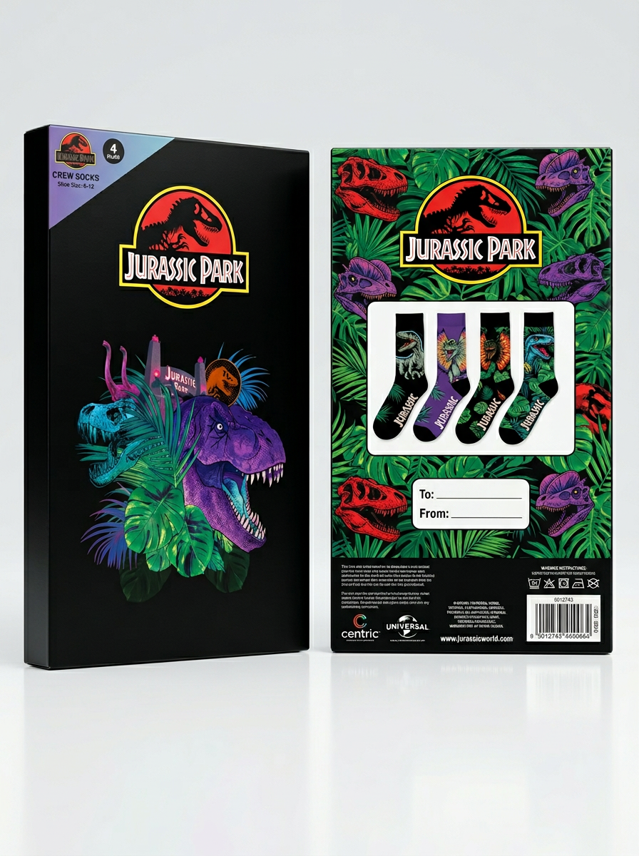 Jurassic Park Crew Socks