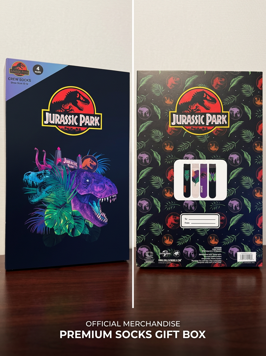 Jurassic Park Crew Socks