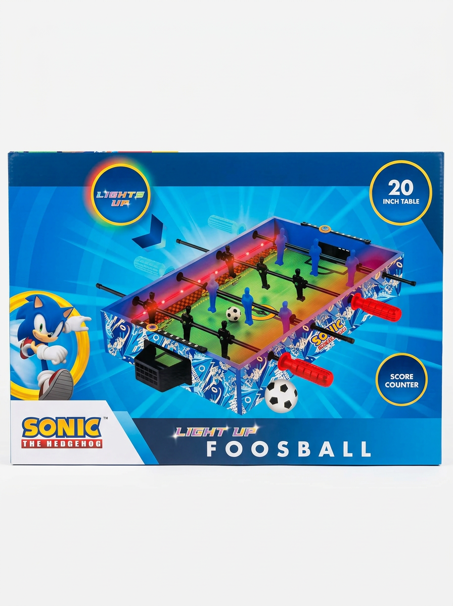 Sonic the Hedgehog Tabletop Light up Foosball Game