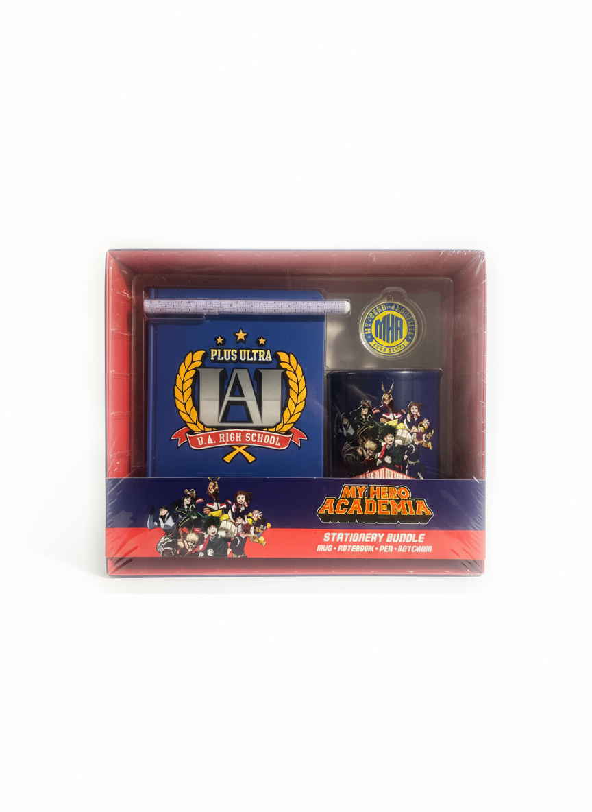 My Hero Academia Stationery Bundle – Mug, Notebook, Pen &amp; Keychain
