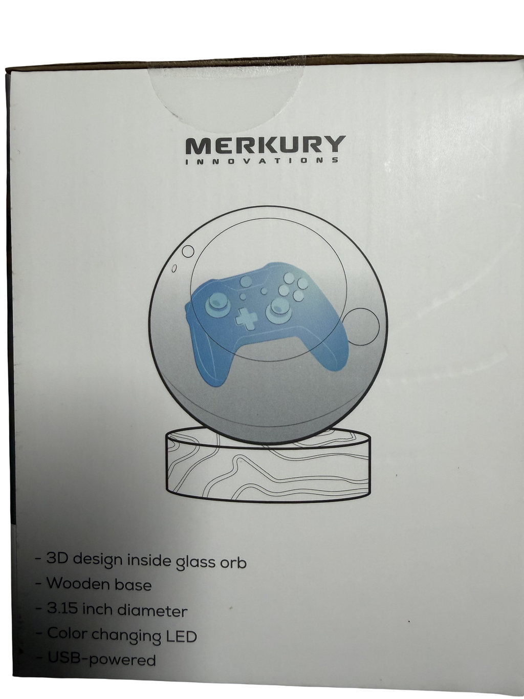 Merkury 3D Game Controller Crystal Orb Light