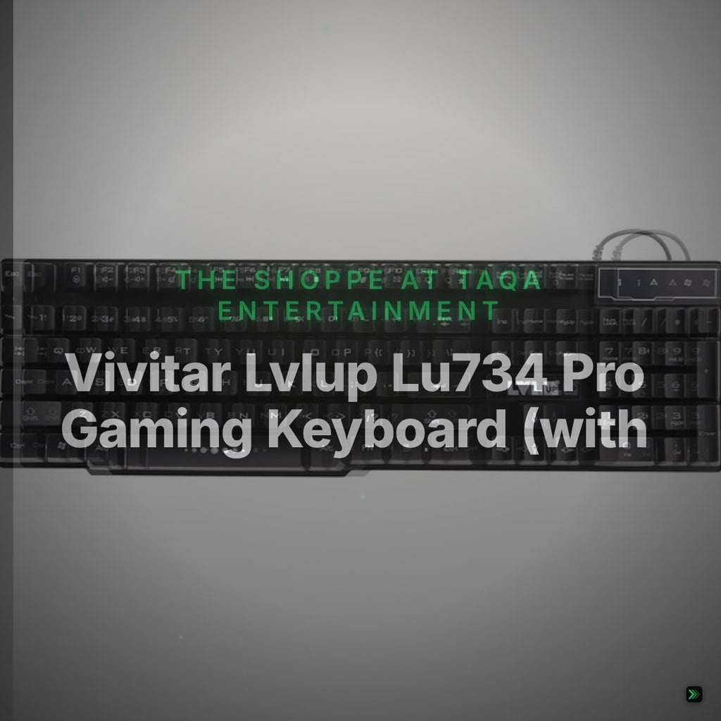 Vivitar Lvlup Lu734 Pro Gaming Keyboard (with LED keys) – Clean Showcase