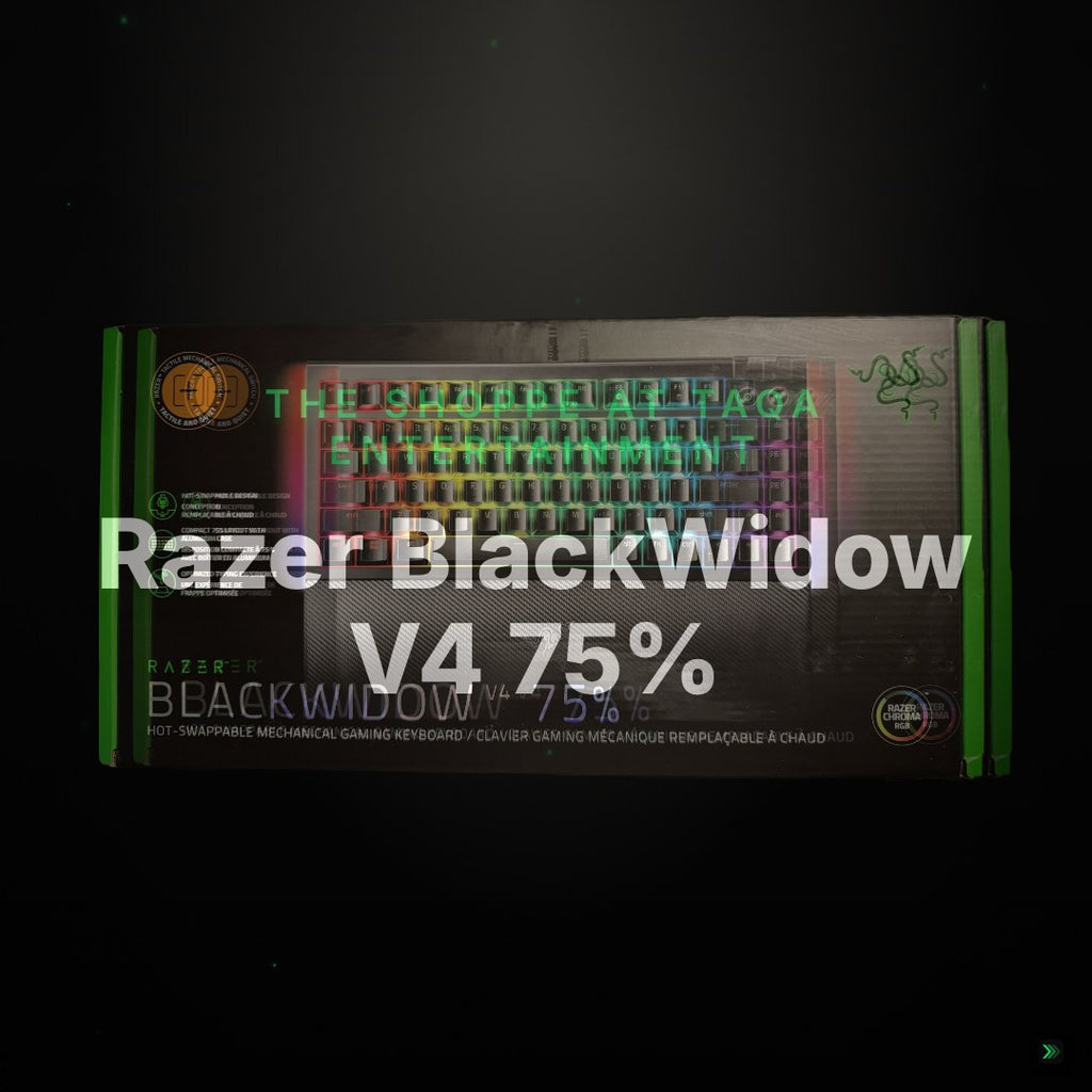 Razer BlackWidow V4 75% – Hot-Swappable Mechanical Gaming Keyboard – Clean Showcase