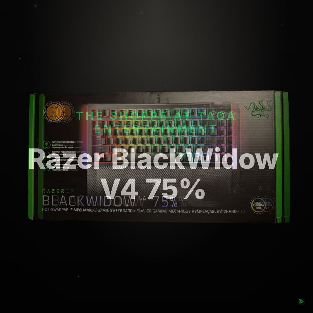 Razer BlackWidow V4 75% – Hot-Swappable Mechanical Gaming Keyboard – Clean Showcase